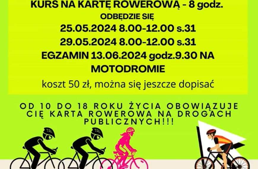 Kurs na kartę rowerową