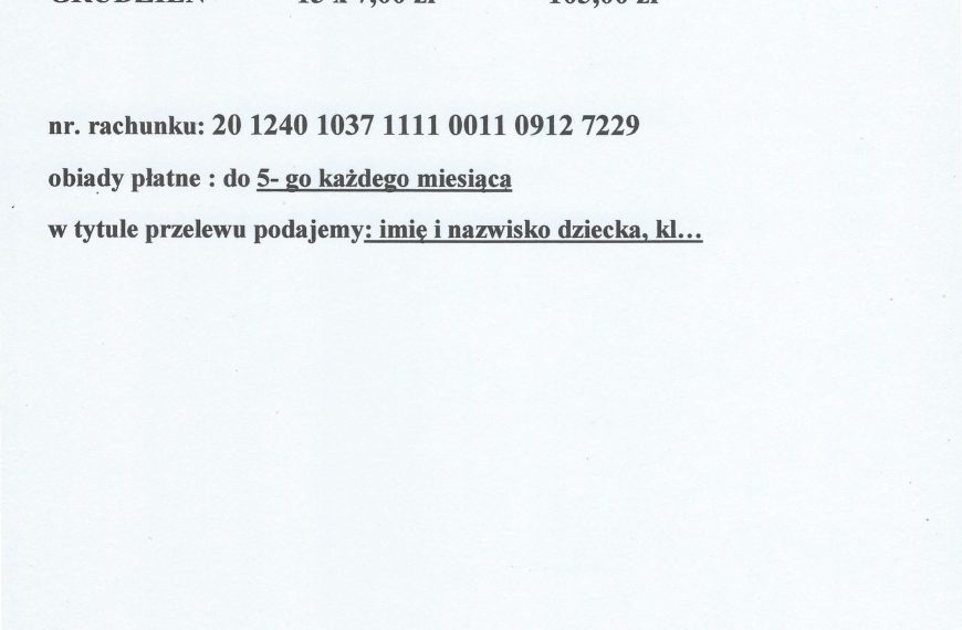 Zapraszamy na smaczne obiady