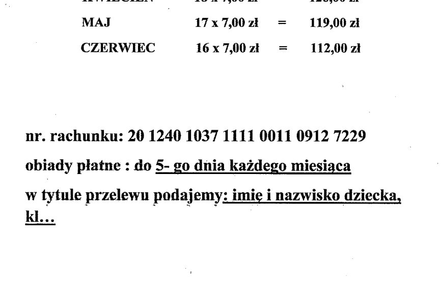 Obiady w 2026 roku